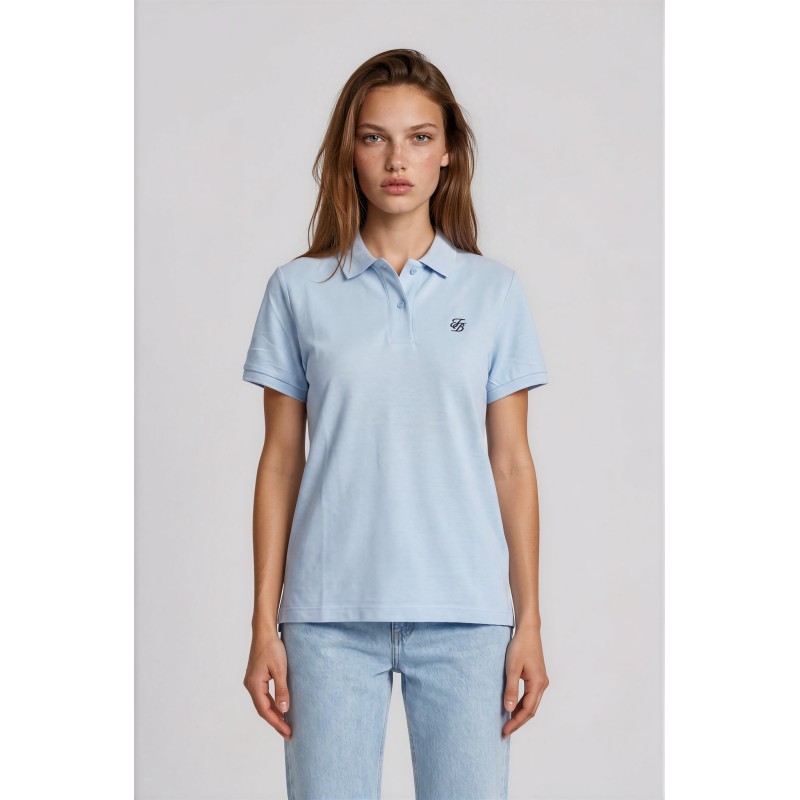 POLO BÁSICO TABITA MUJER SKY BLUE