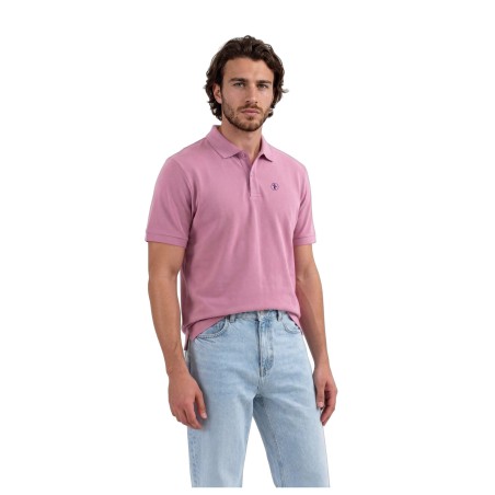 Organic Piqué Polo Shirt Bubble Pink Men | Tabitashop